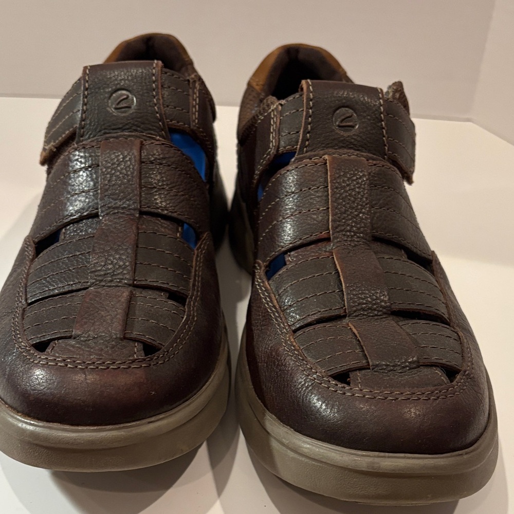Clarks Men's Dark Brown Leather‎ Loafers 11 Bradley Cove - Picture 8 of 11